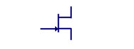 n-channel Junction Field Effect Transistor (JFET) Circuit Symbol
