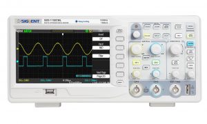 Siglent SDS1102CML Digital Storage Oscilloscope, 100MHz, 7 inch TFT-LCD Display with a NIST-Traceable Calibration Certificate with Data