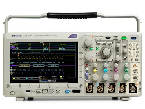 Tektronix MDO3024 200 MHz Mixed Domain Oscilloscope, 4 Analog Channels and 200 MHz Spectrum Analyzer