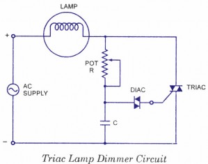 triac lamp dimmer circuit