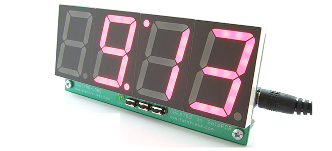 Digital Desk Clock with Temperature Display